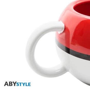 POKEMON - Tasse 3D "Pokeball"  Würden Sie lieber Pikachu oder Glumanda wählen? Keine Notwendigkeit zu wählen, fangen Sie sie alle mit diesem Pokémon 3D Tasse!